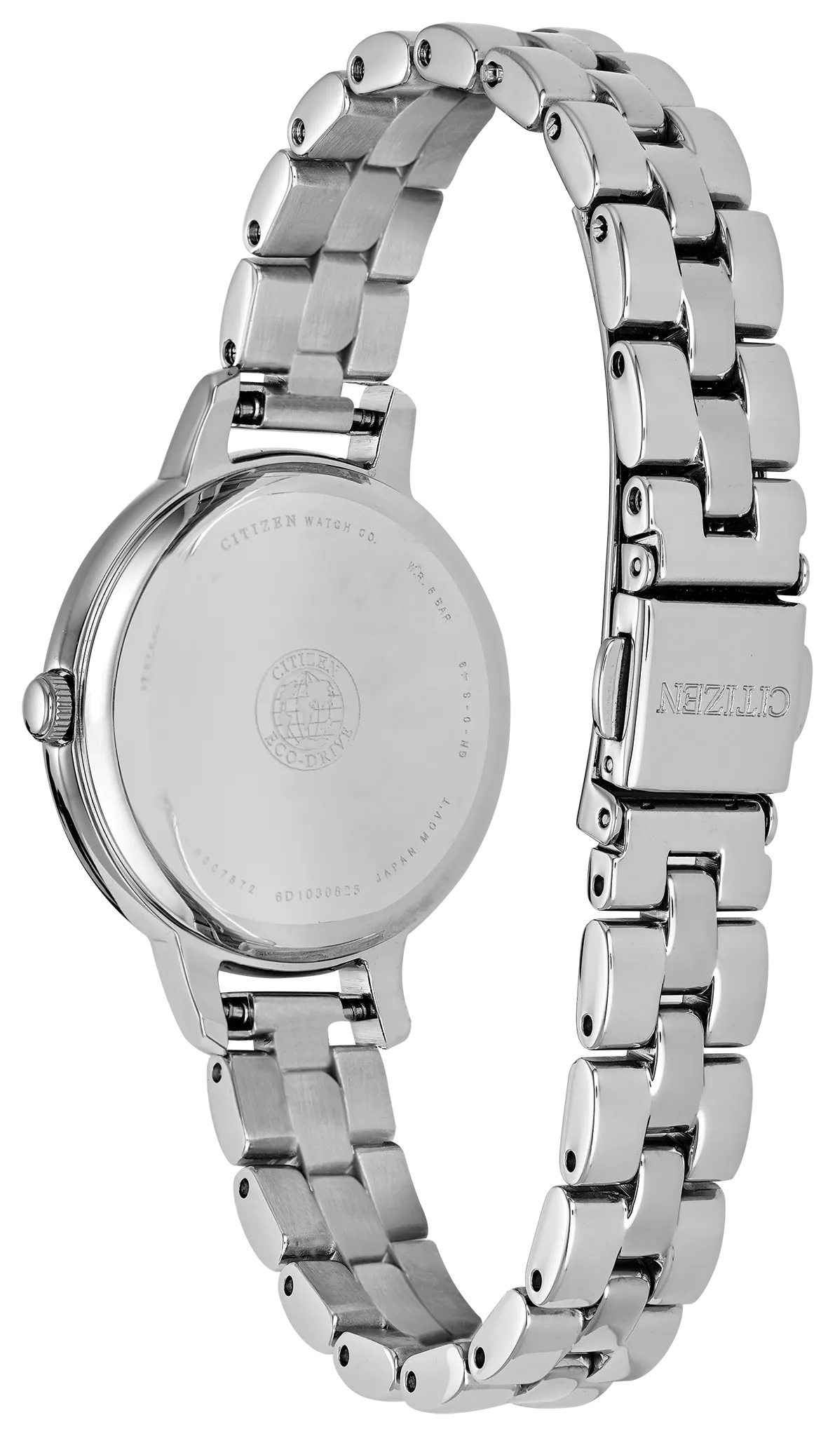 u*5様 【稼働美品】agete ジュエリーウォッチ　SIlVER　付属品有　電 Chandler - Ladies Eco-Drive EW2440-53A Silver Dial Watch