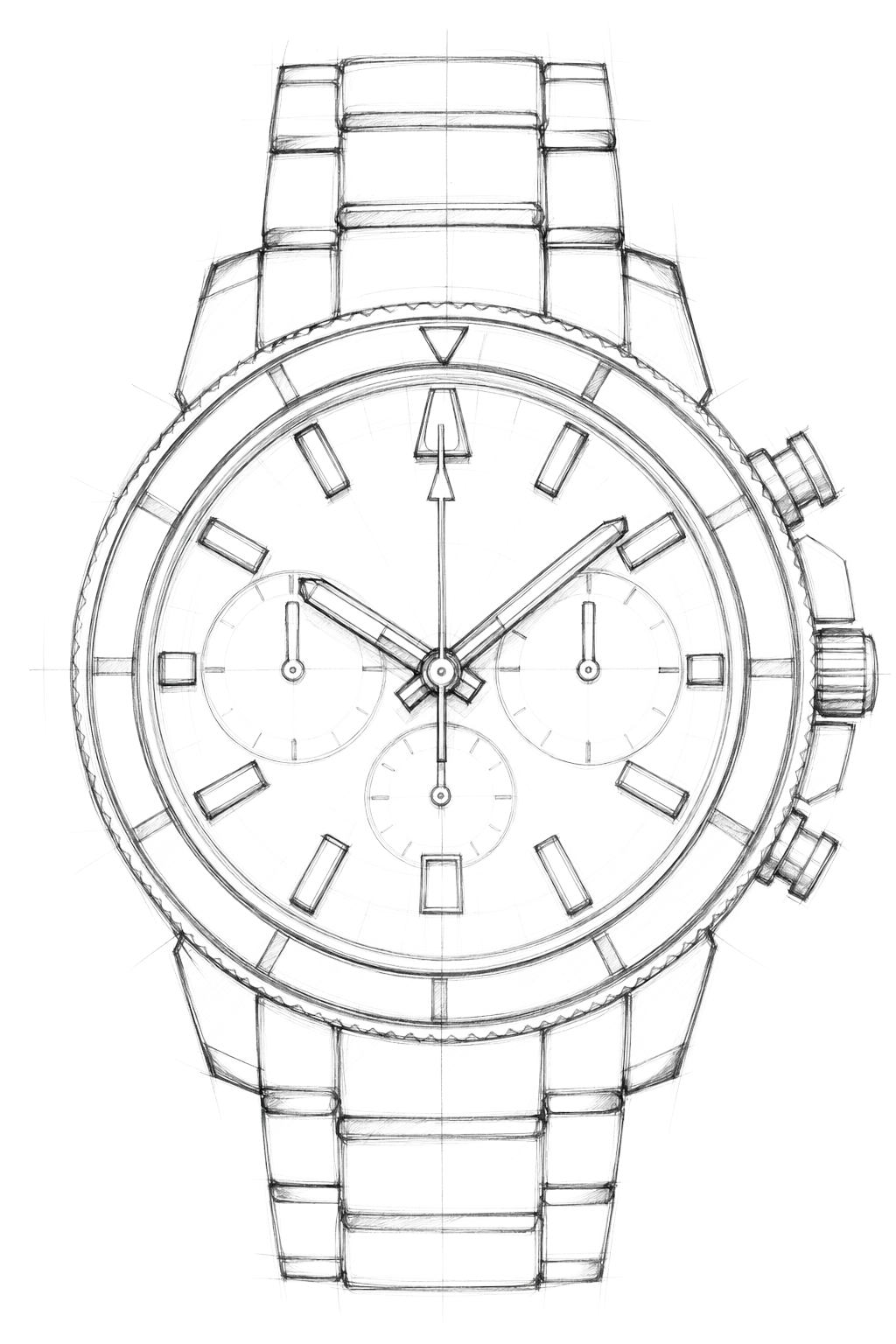 Watch technical diagram