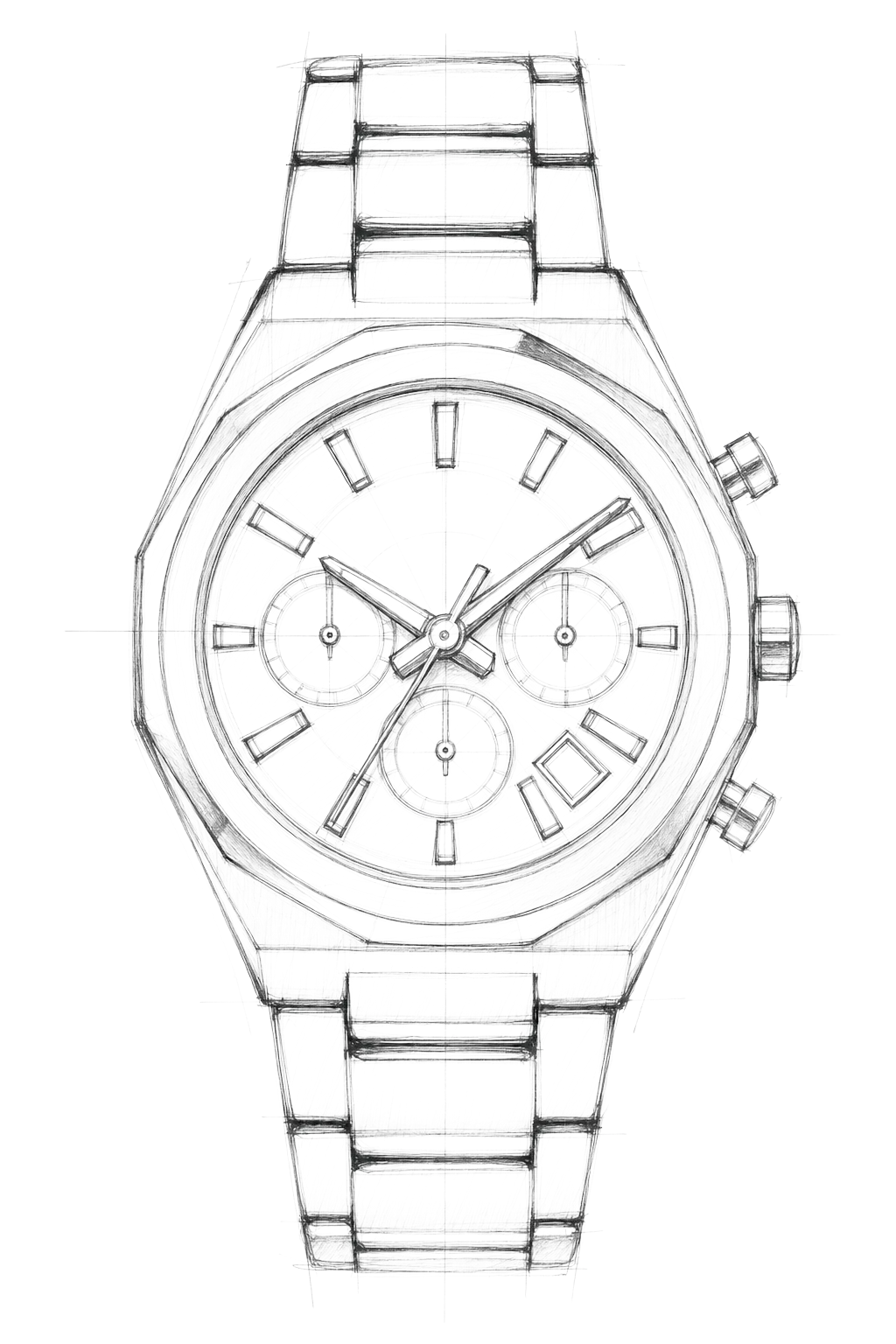 Watch technical diagram