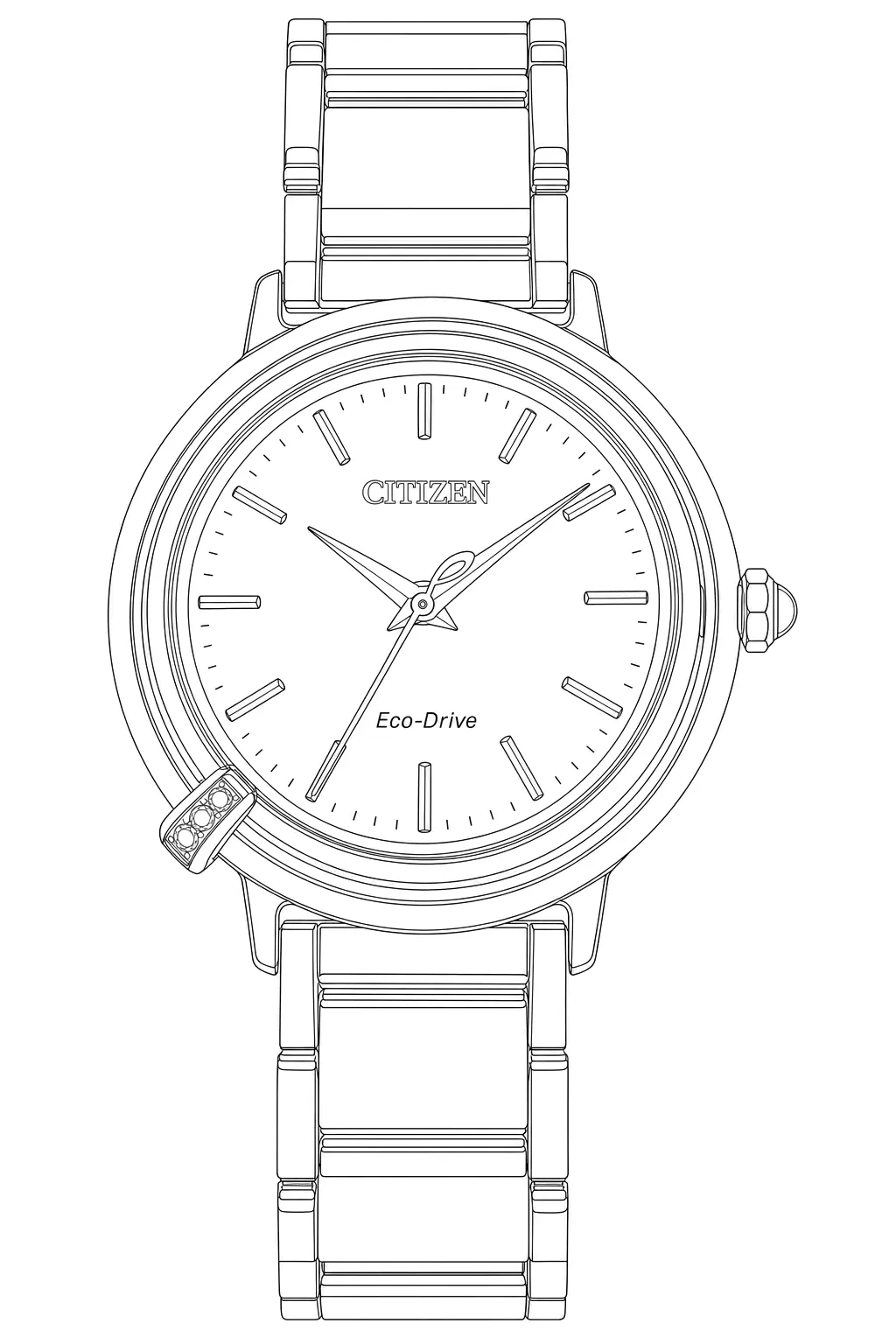 Watch technical diagram