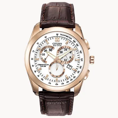 Chandler White Dial Leather Strap AT1183-07A | CITIZEN Chandler White Dial Leather Strap AT1183-07A | CITIZEN