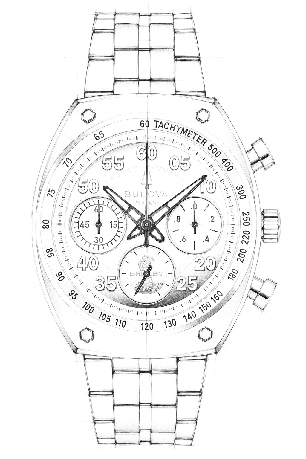 Watch technical diagram