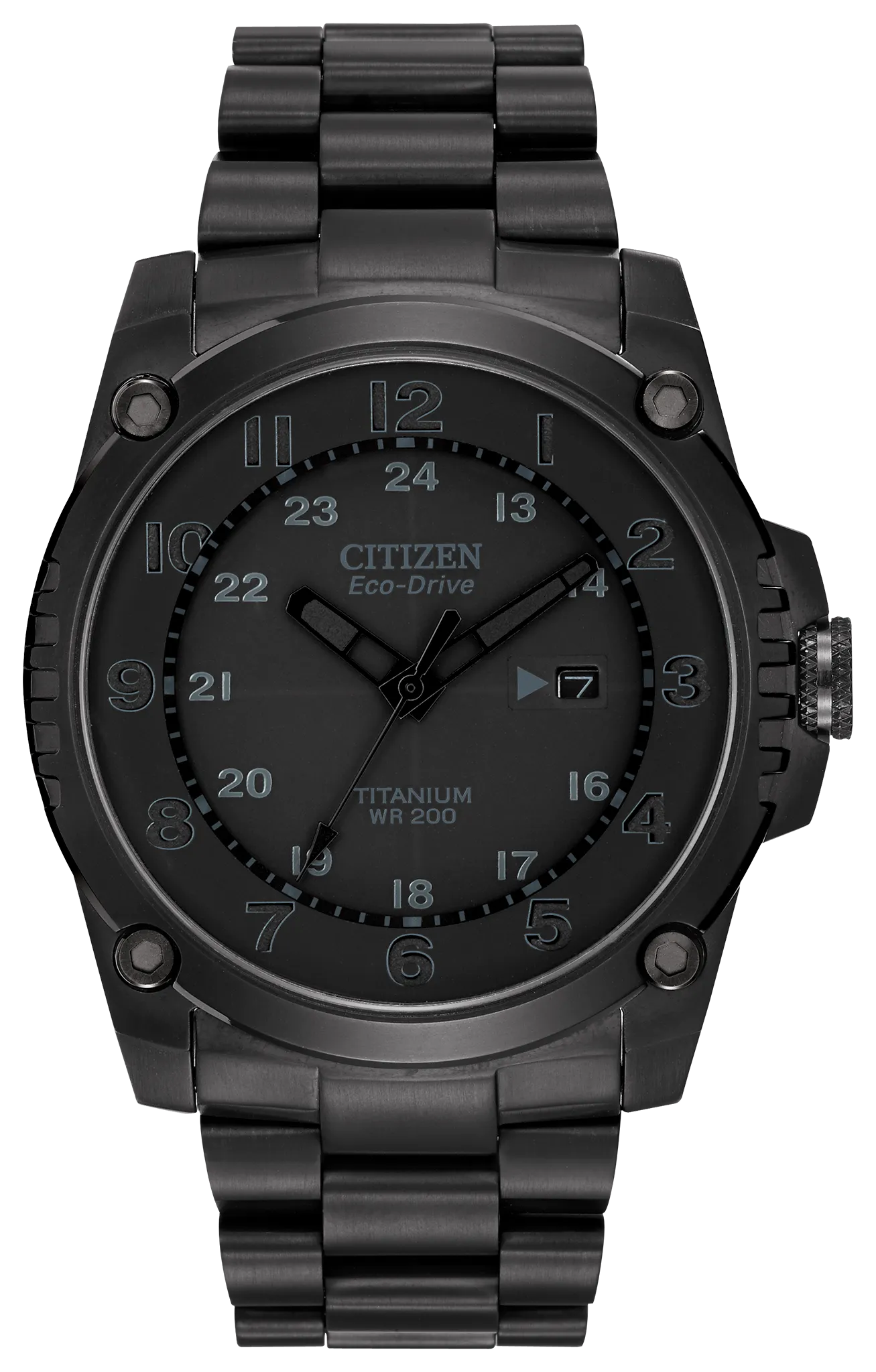 Titanium Black Dial Super Titanium Bracelet BJ8075-58E | CITIZEN