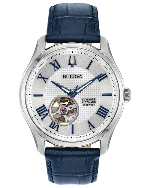 | Bulova Bulova Wilton White Dial Watch Blue Men\'s Classic