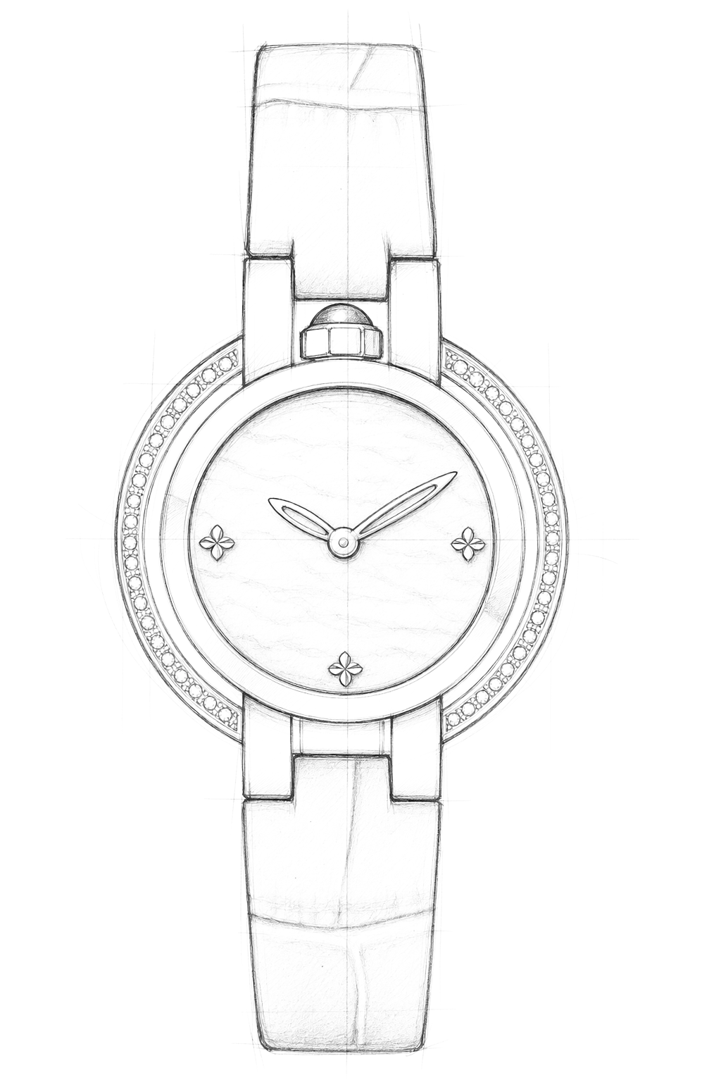 Watch technical diagram