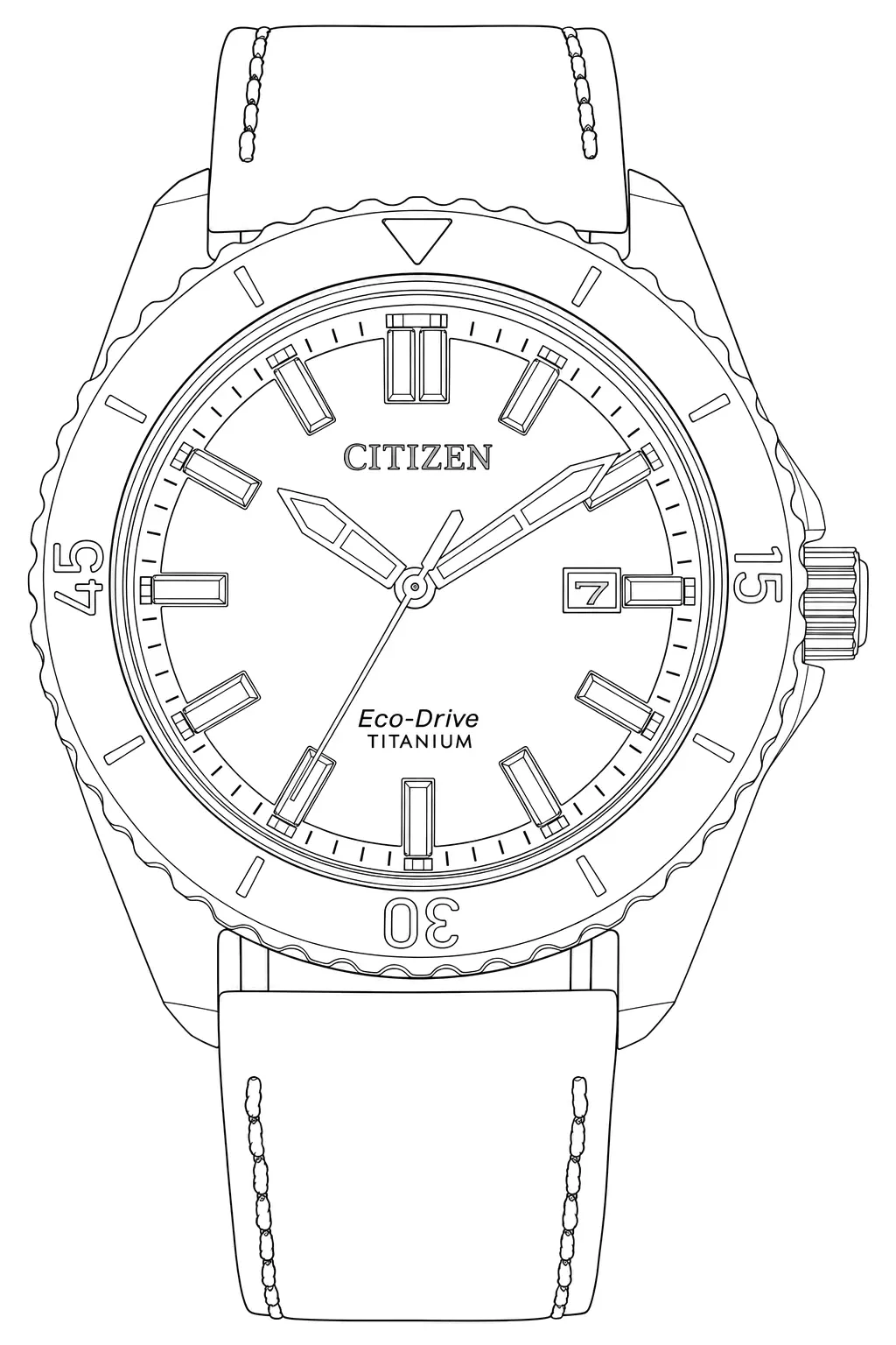 Watch technical diagram