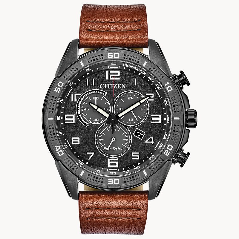 Citizen AR Eco Drive Black Stainless Steel Watch CITIZEN