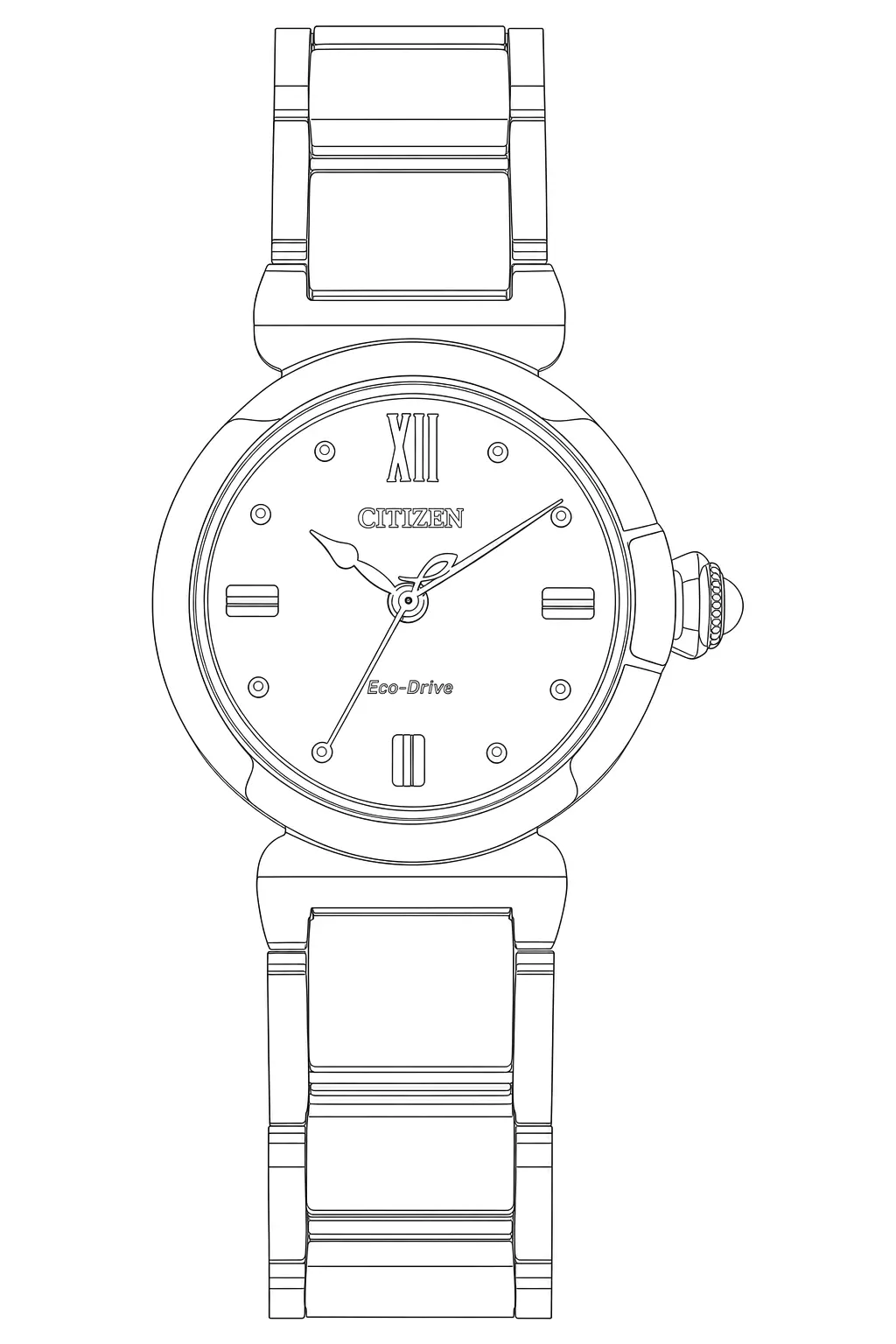 Watch technical diagram