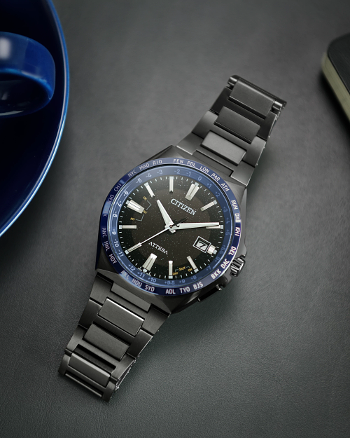 ATTESA Black Dial Super Titanium Bracelet CB0217-71E | CITIZEN ATTESA Black Dial Super Titanium Bracelet CB0217-71E | CITIZEN