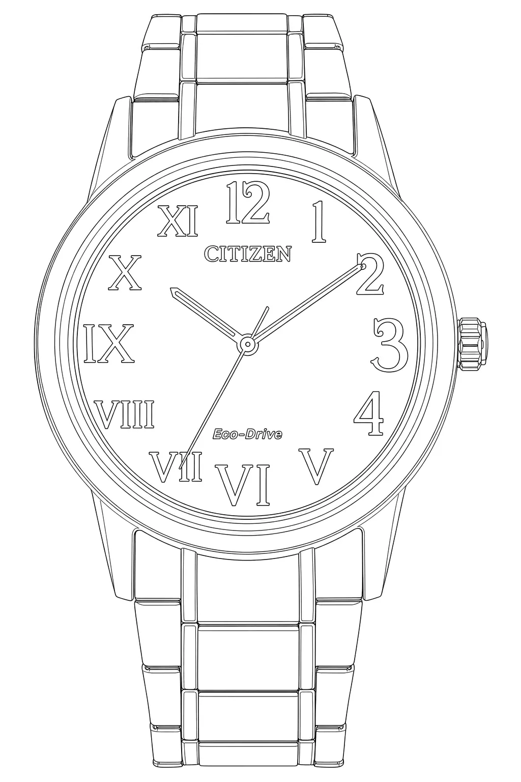 Watch technical diagram