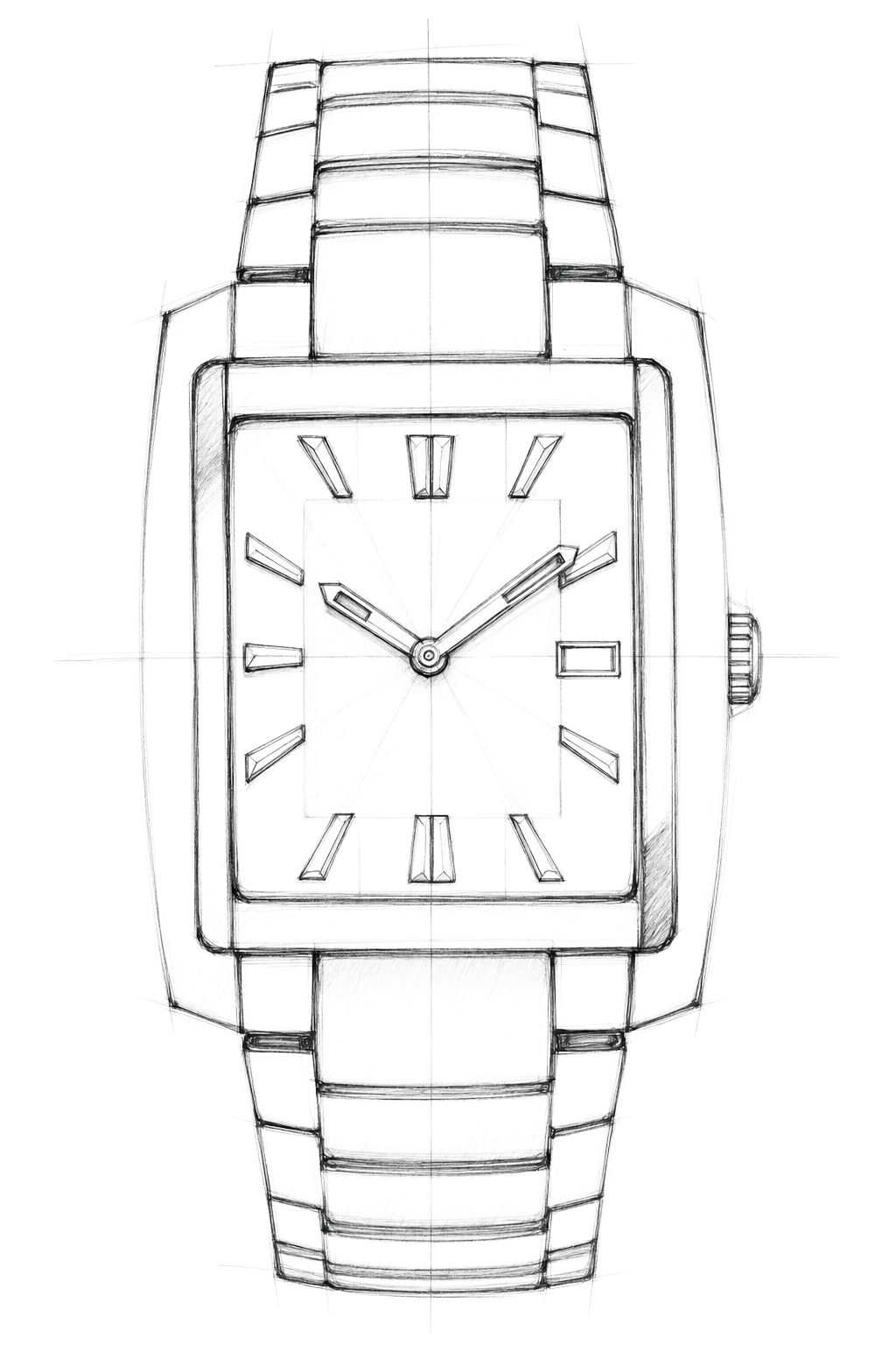 Watch technical diagram
