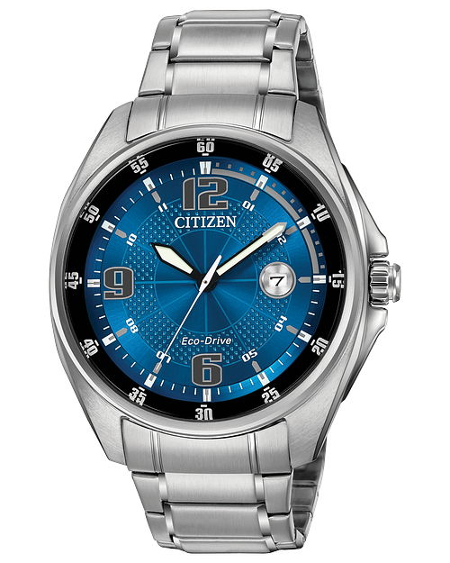 WDR Men s Eco Drive AW1510 54L Water Resistant Sports Watch