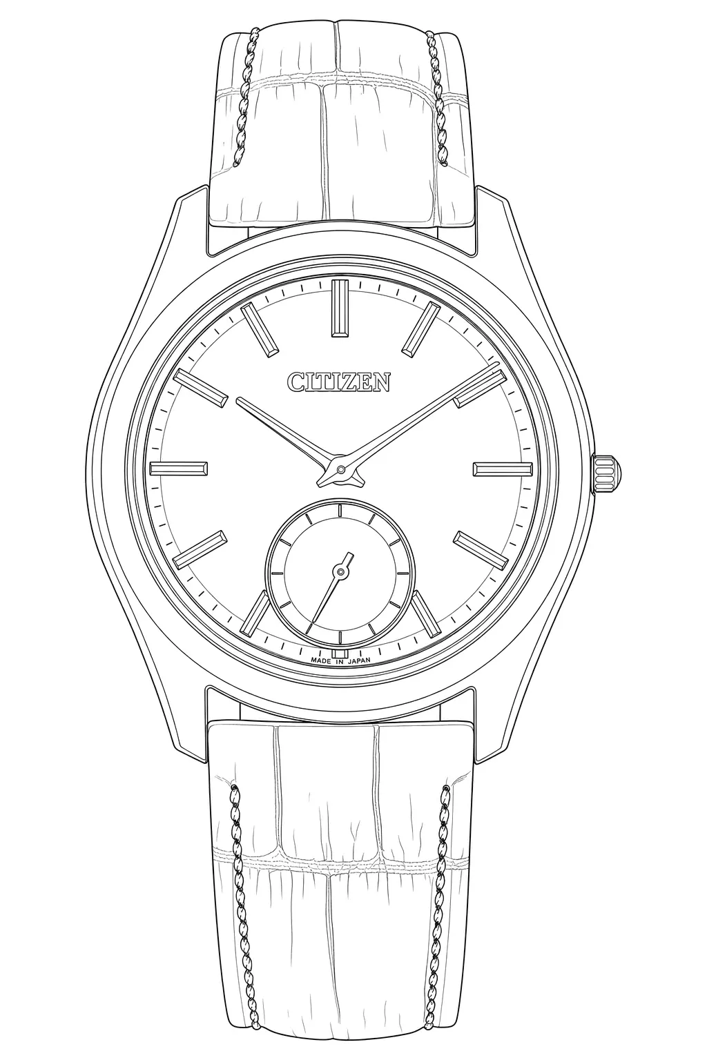 Watch technical diagram