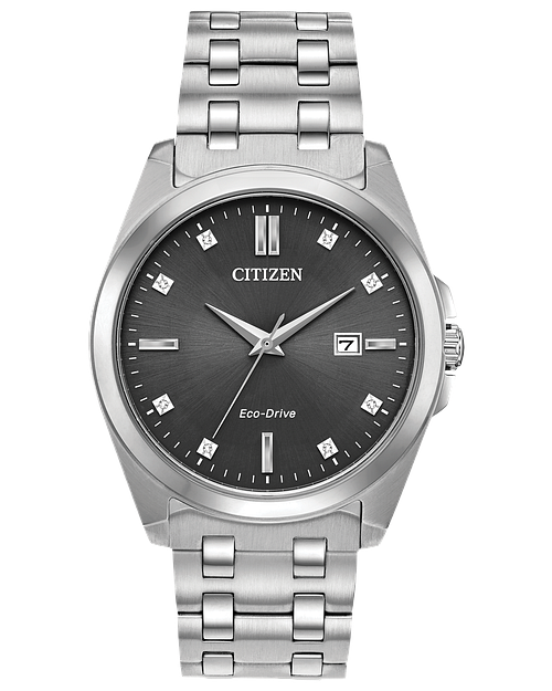 Citizen Corso Eco-Drive Gray Dial Stainless Steel Watch | CITIZEN