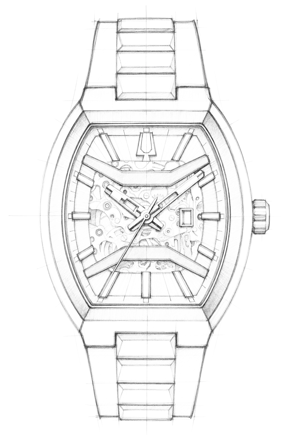 Watch technical diagram