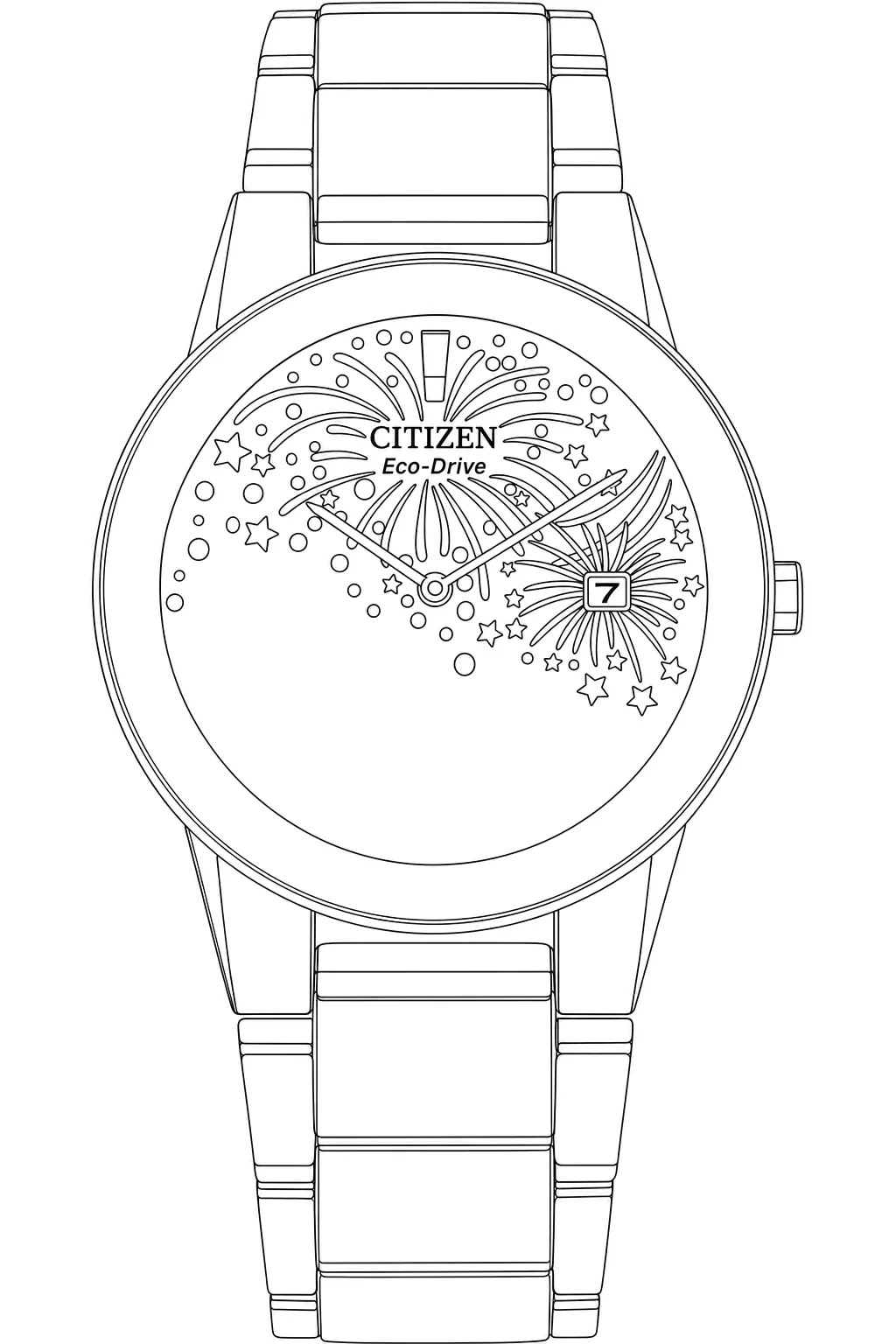Watch technical diagram
