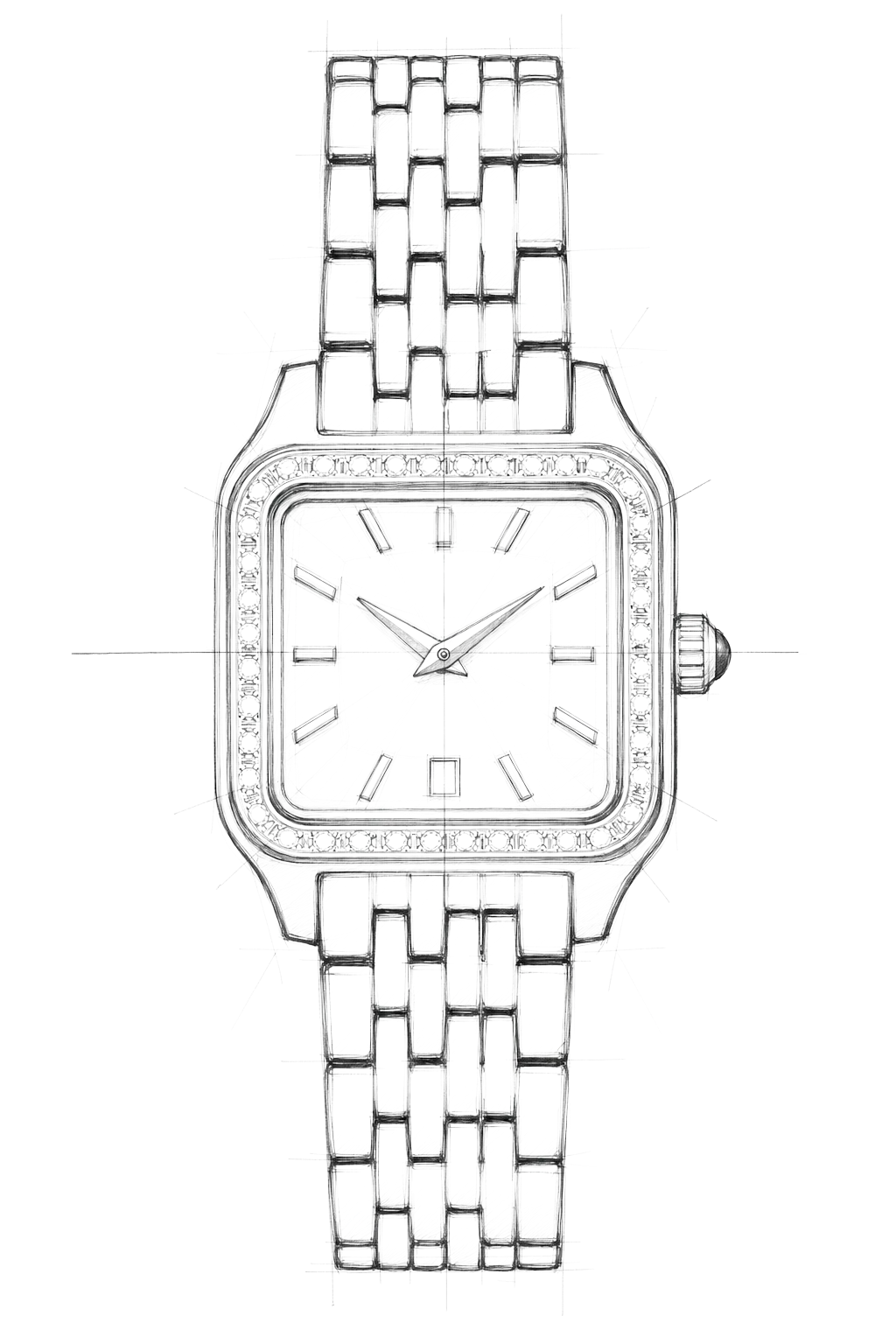 Watch technical diagram