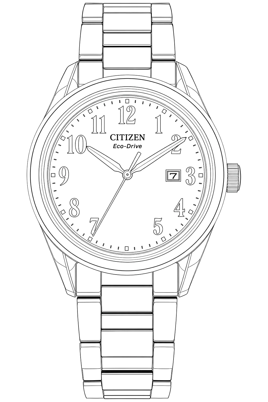 Watch technical diagram