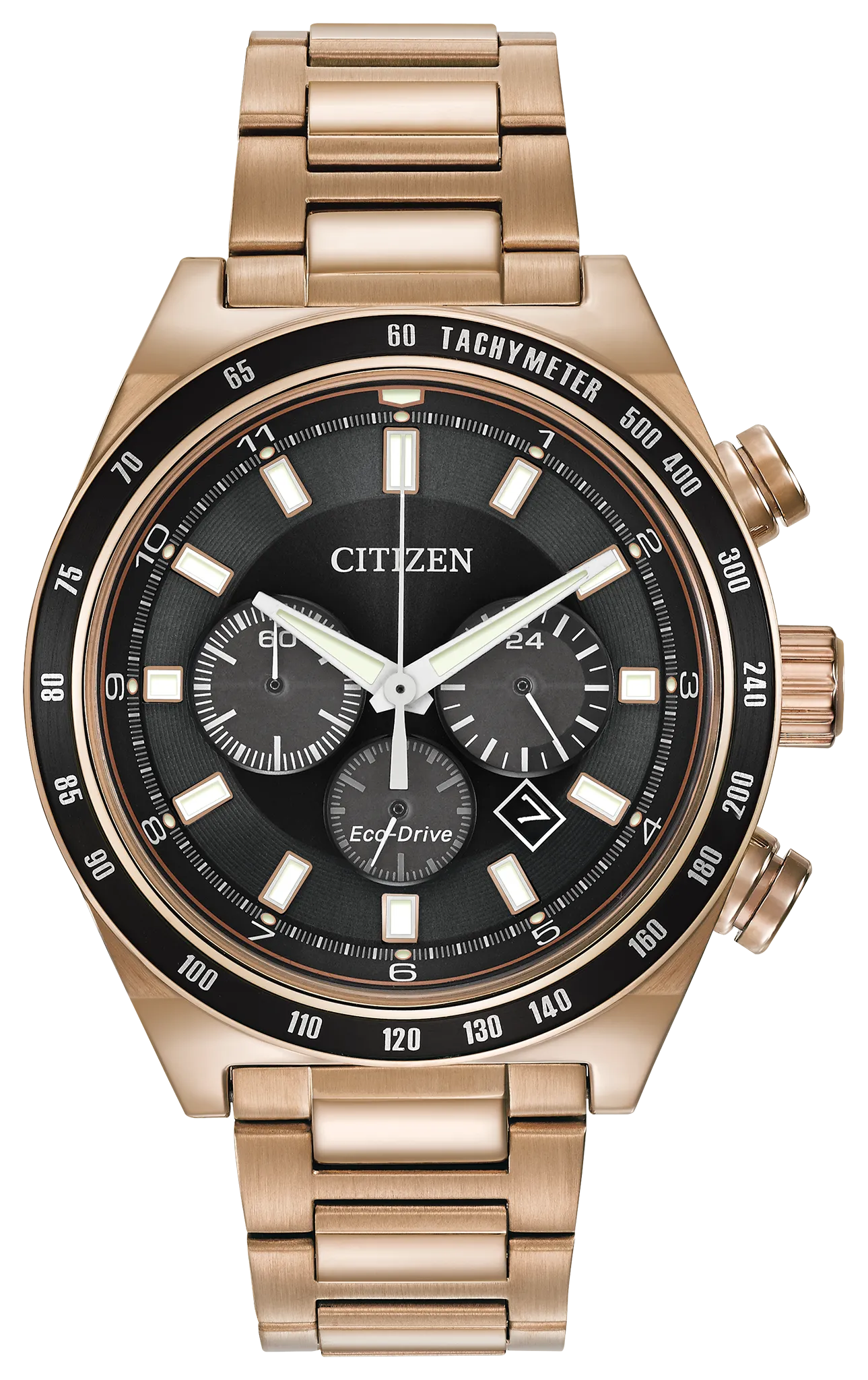 Brycen Black Dial Stainless Steel Bracelet CA4203-54E | CITIZEN