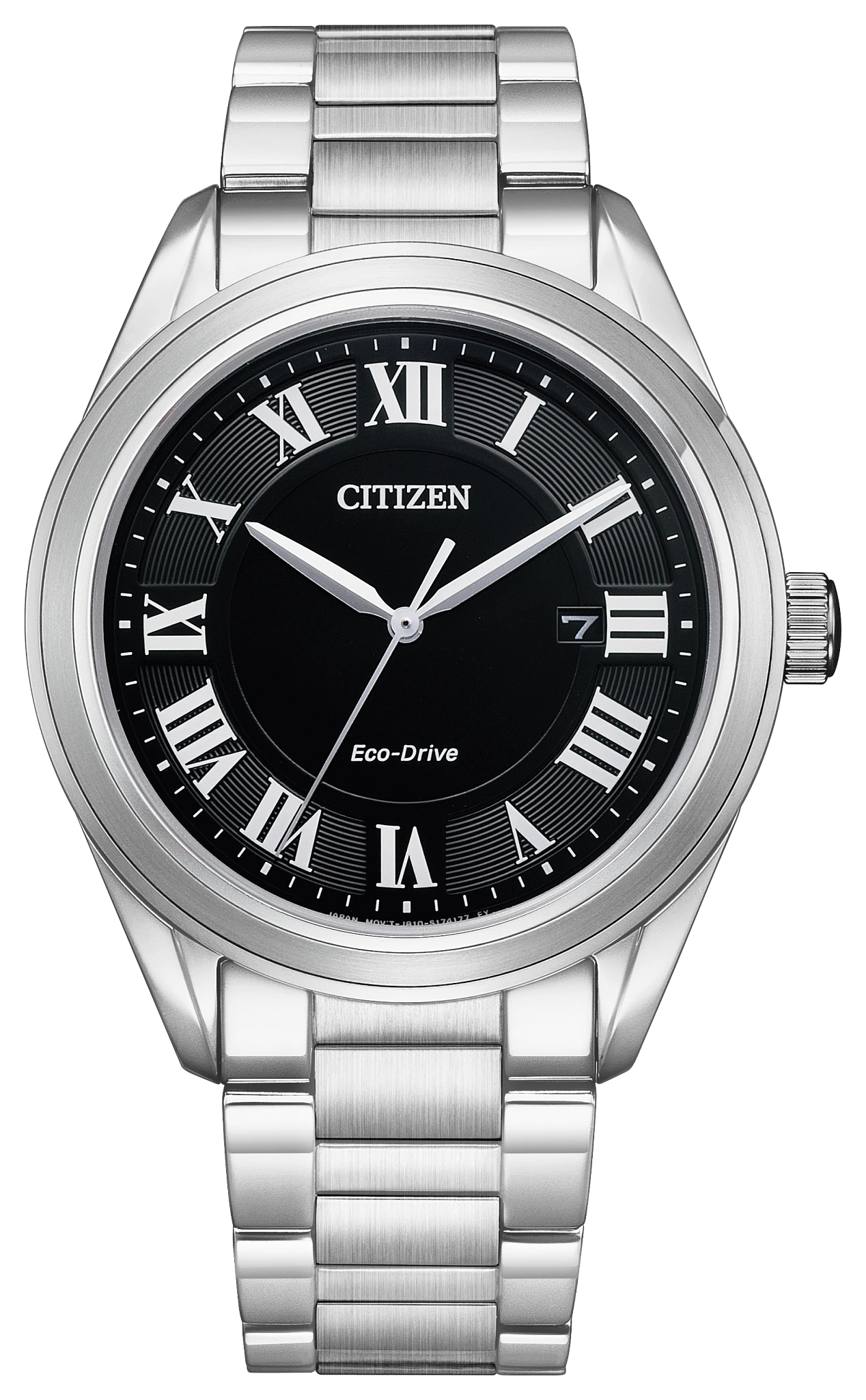 Arezzo Black Dial Stainless Steel Bracelet AW1690-51E | CITIZEN