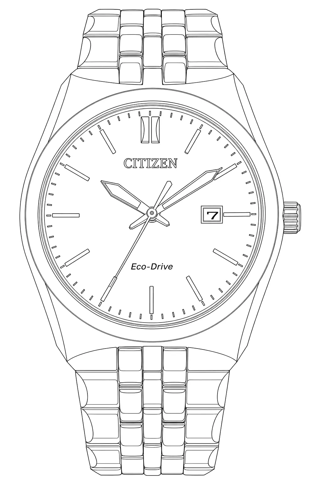 Watch technical diagram