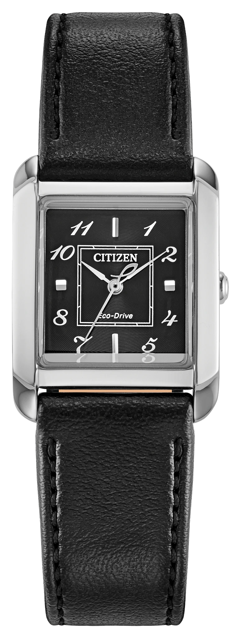 au maison Citizen L Bianca Black Dial Apple Leather Strap EW5600-01E