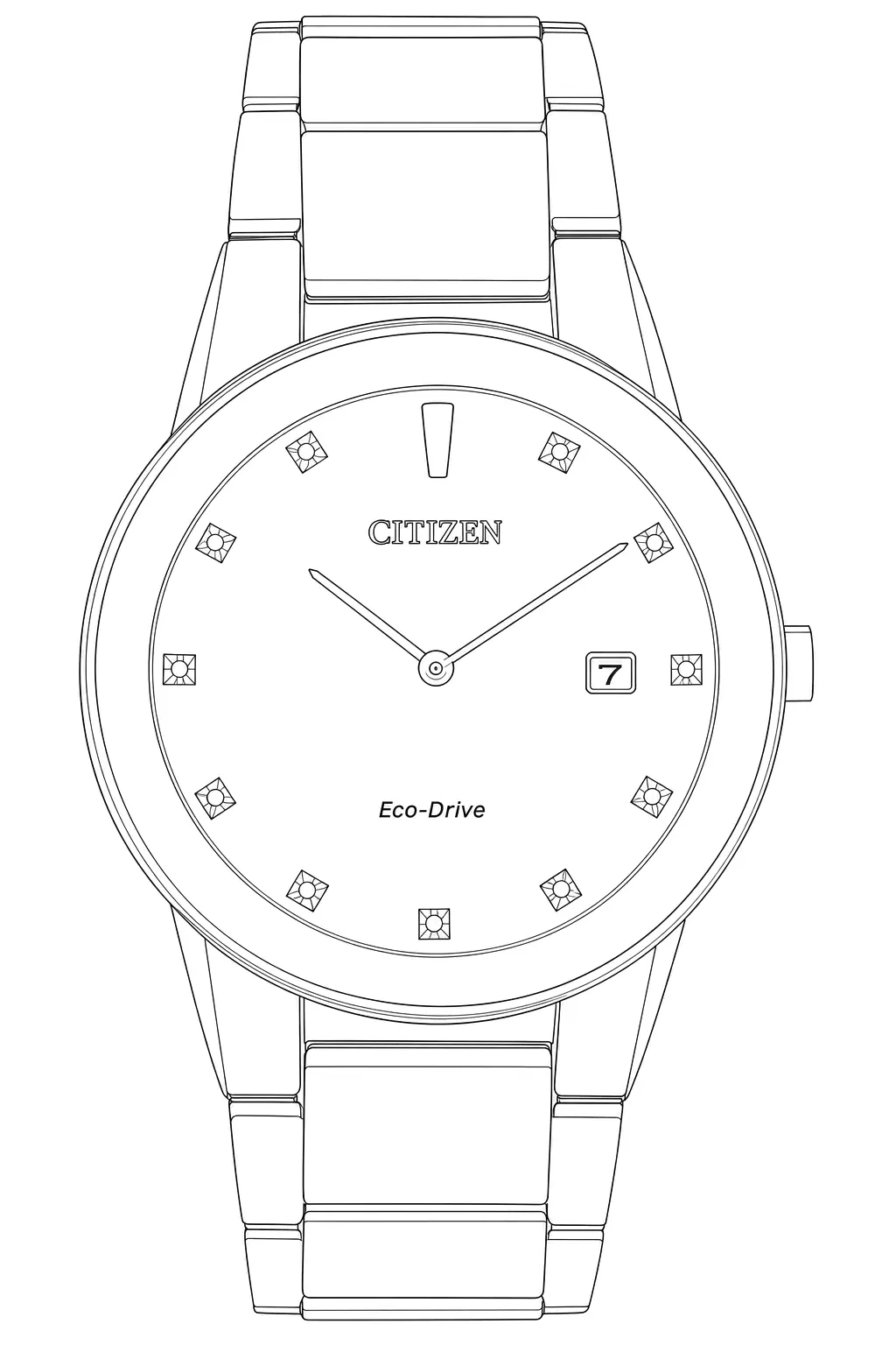 Watch technical diagram