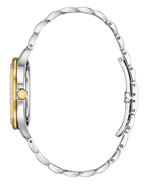 Elektra Ladies Eco Drive EW2514 59D Two Tone Diamond Watch CITIZEN