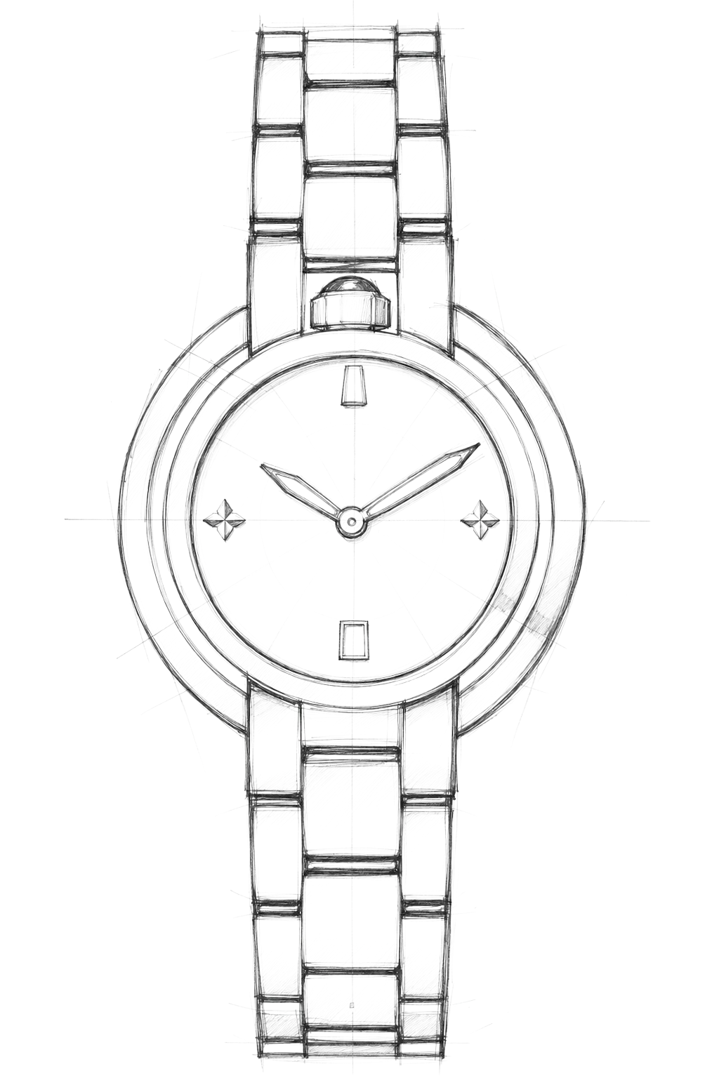 Watch technical diagram