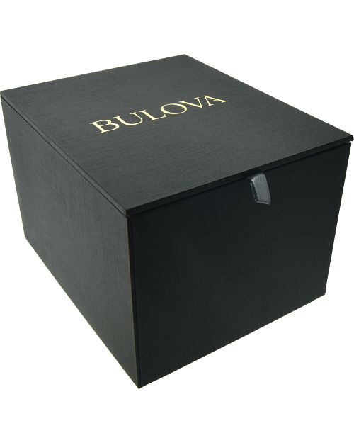 Bulova CURV Men\'s Rose Bulova Classic Black Watch Gold Dial 