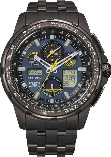 Promaster Skyhawk A-T Blue Dial Stainless Steel Bracelet JY8097