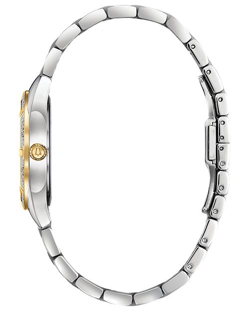 Bulova Classic Women's Gold Mother-of-Pearl Dial Diamond Watch | Bulova