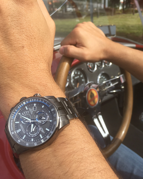 PCAT Men s Eco Drive AT4127 52H Charcoal Grey Atomic Watch CITIZEN