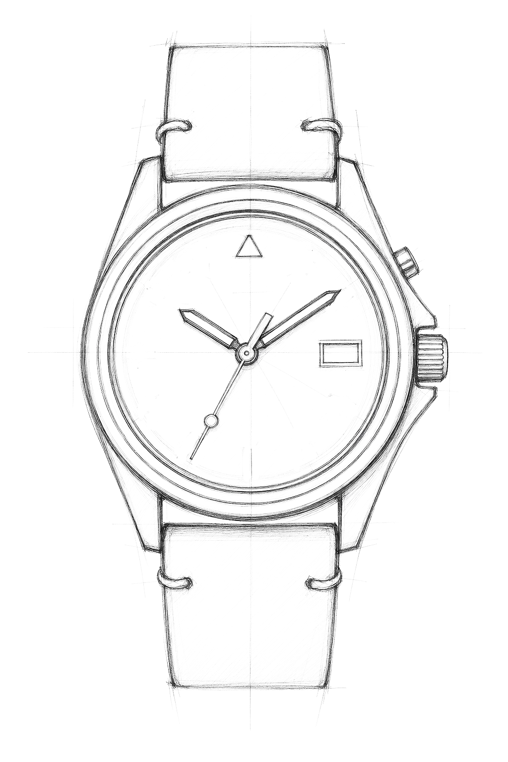 Watch technical diagram