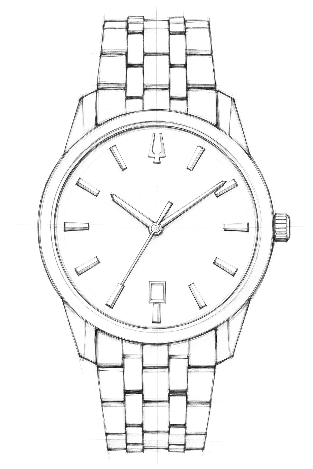 Watch technical diagram
