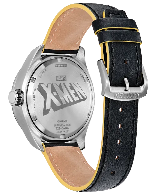 X-Men Black Dial Leather Strap AW5007-17W | CITIZEN X-Men Black Dial Leather Strap AW5007-17W | CITIZEN