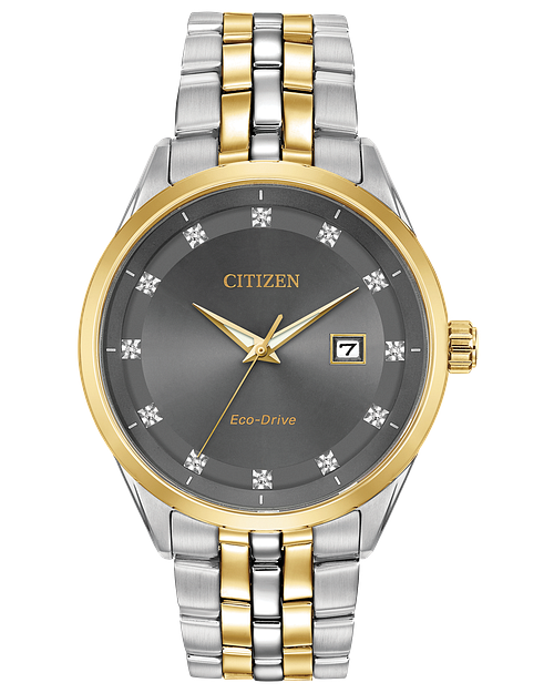 Corso Men s Eco Drive BM7258 54H Steel Charcoal Watch CITIZEN