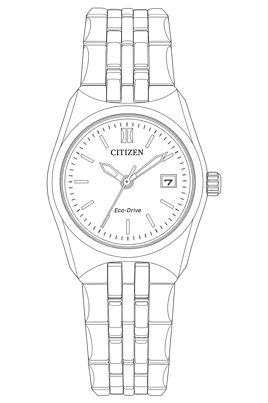 Watch technical diagram