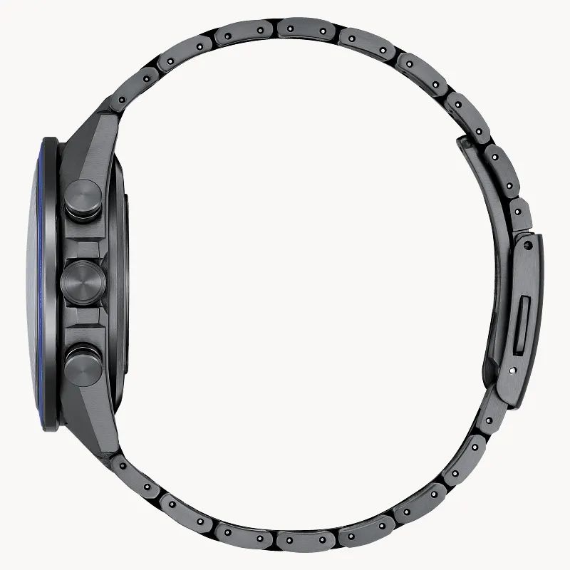 ATTESA Blue Dial Super Titanium with DLC Coating Bracelet ATTESA Blue Dial Super Titanium with DLC Coating Bracelet