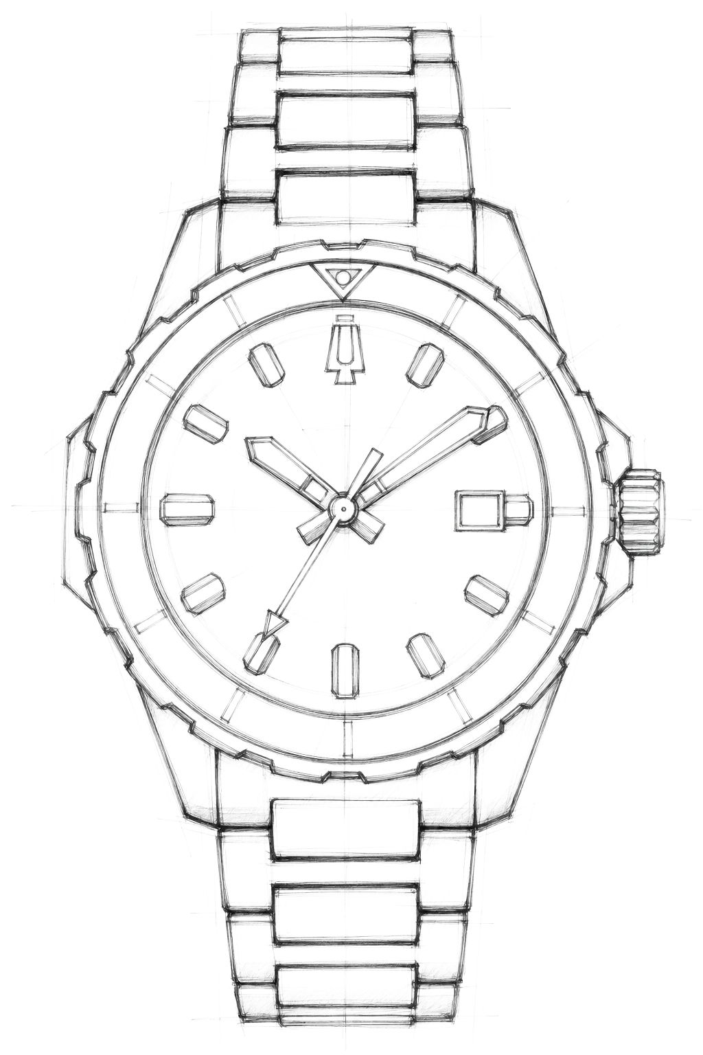 Watch technical diagram