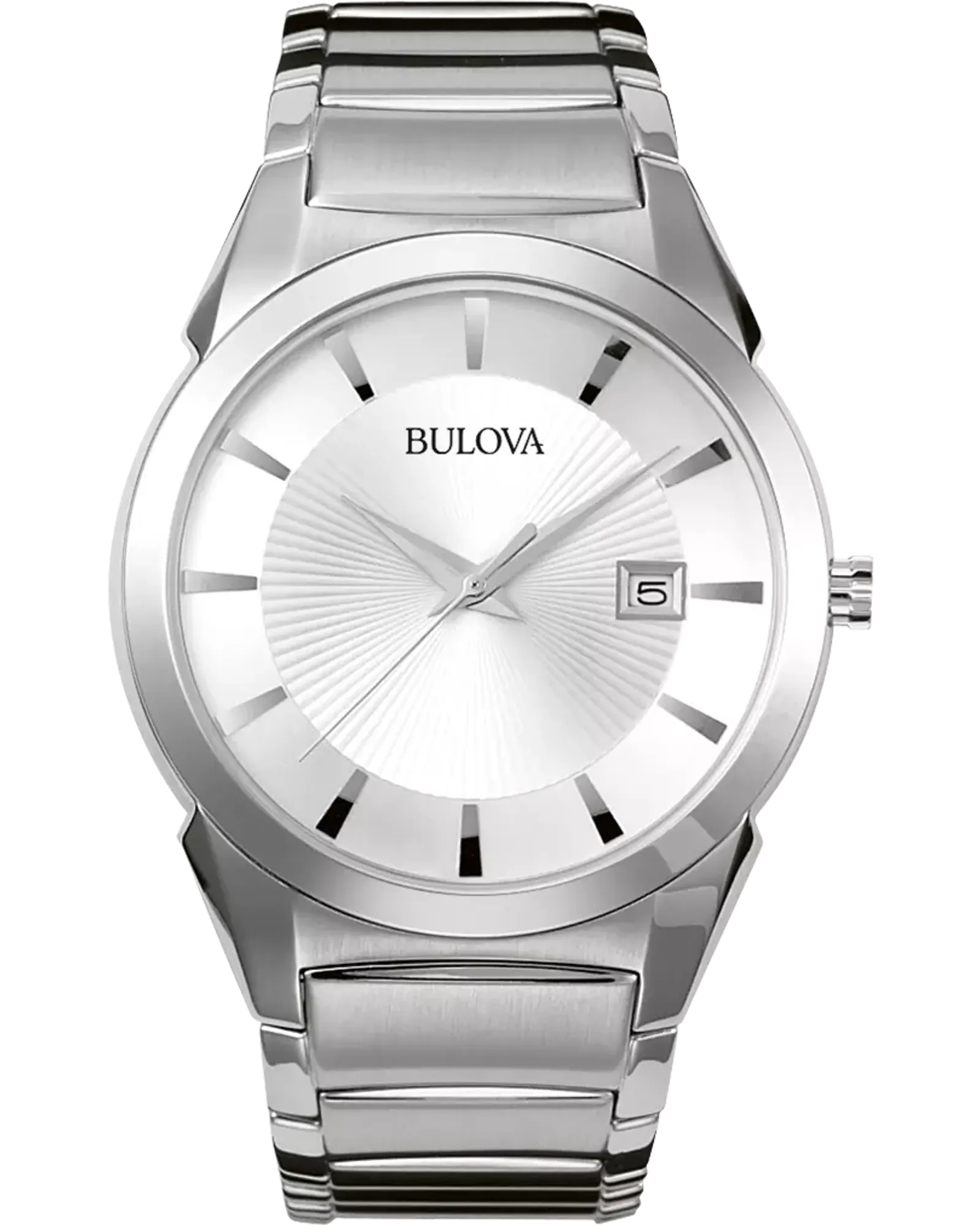 Bulova Classic Men's Silver White Dial Stainless Steel Watch — Silver White