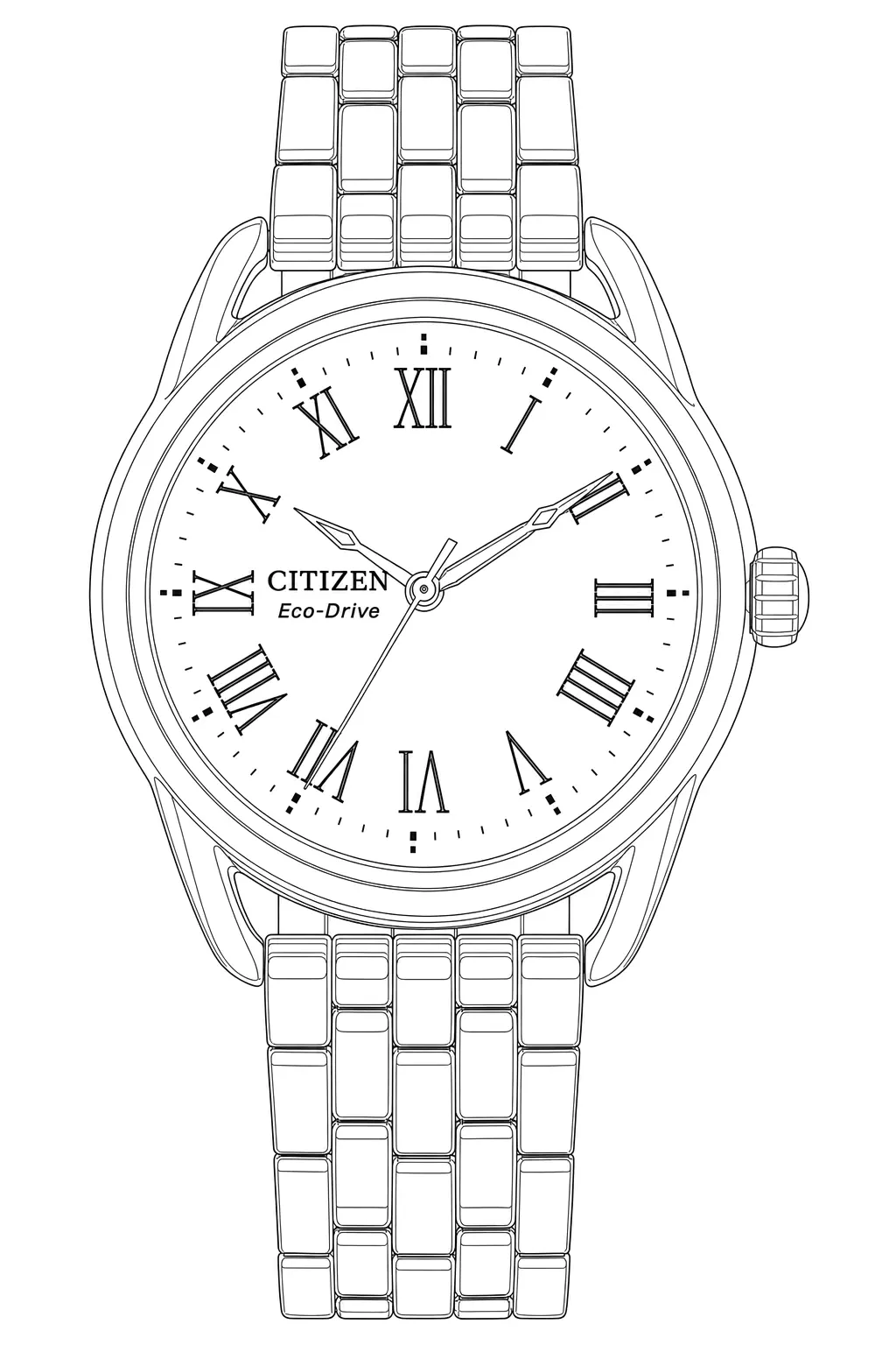 Watch technical diagram