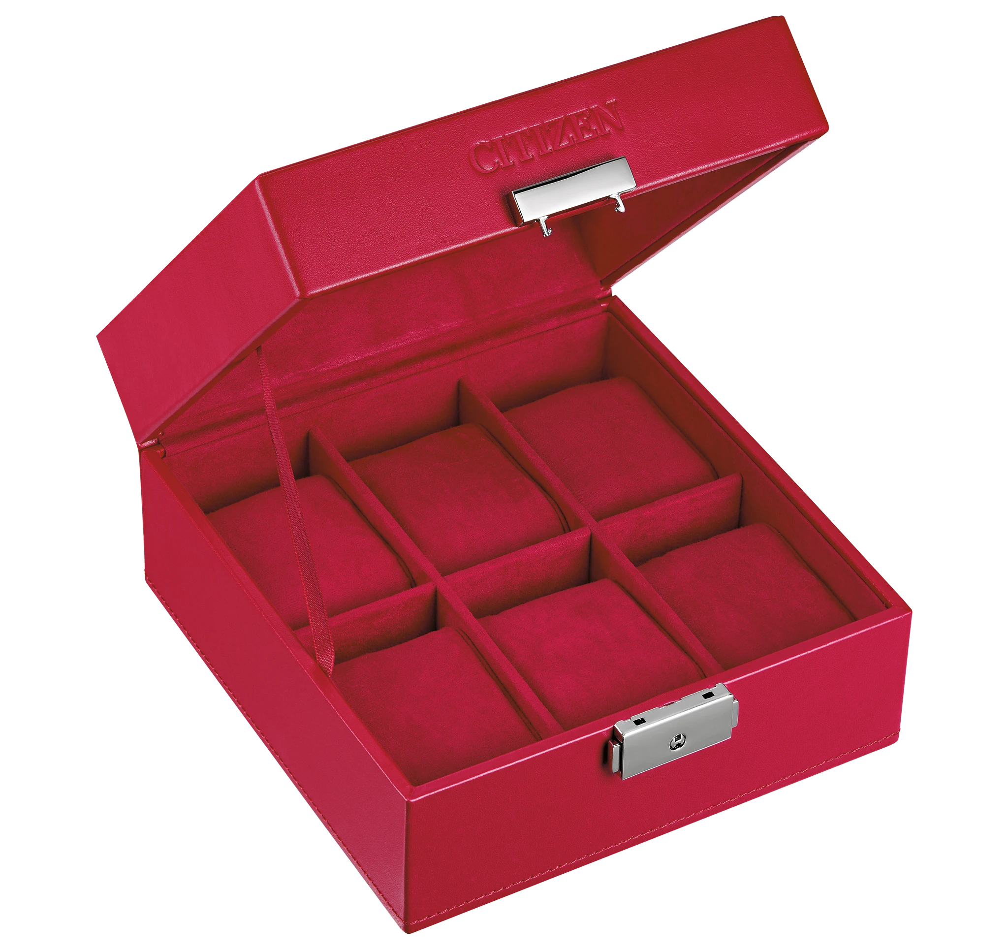 Citizen Red 6-Piece Watch Box