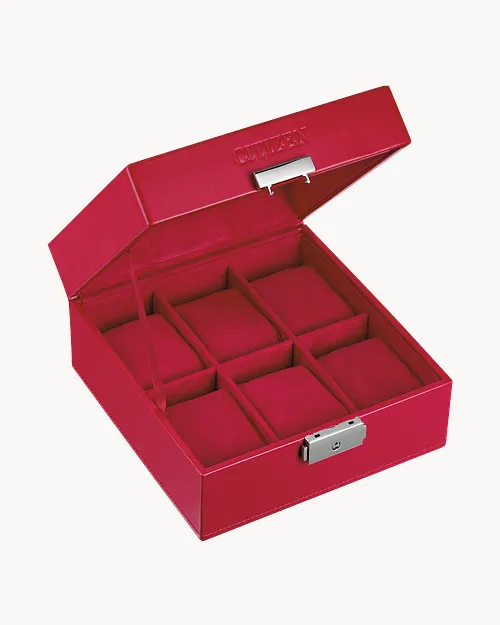 Citizen Red 6-Piece Watch Box image number 1