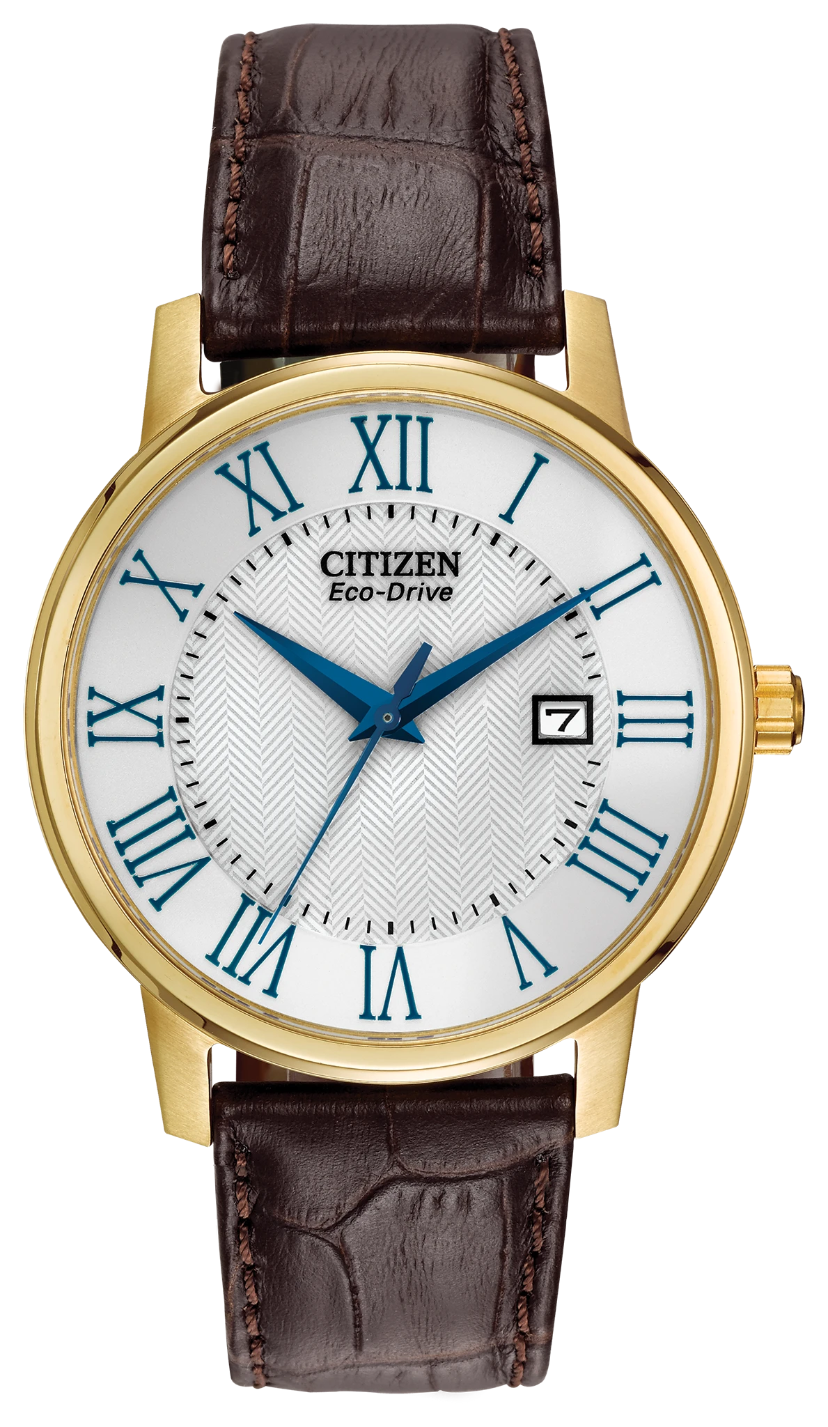 ゴロノリ Corso Silver-Tone Dial Leather Strap BM6752-02A | CITIZEN