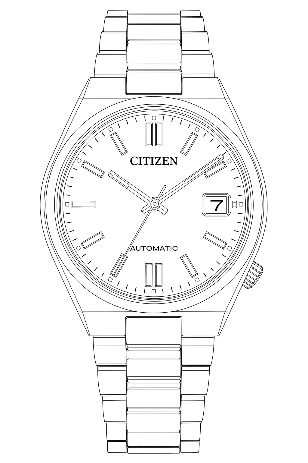 Watch technical diagram