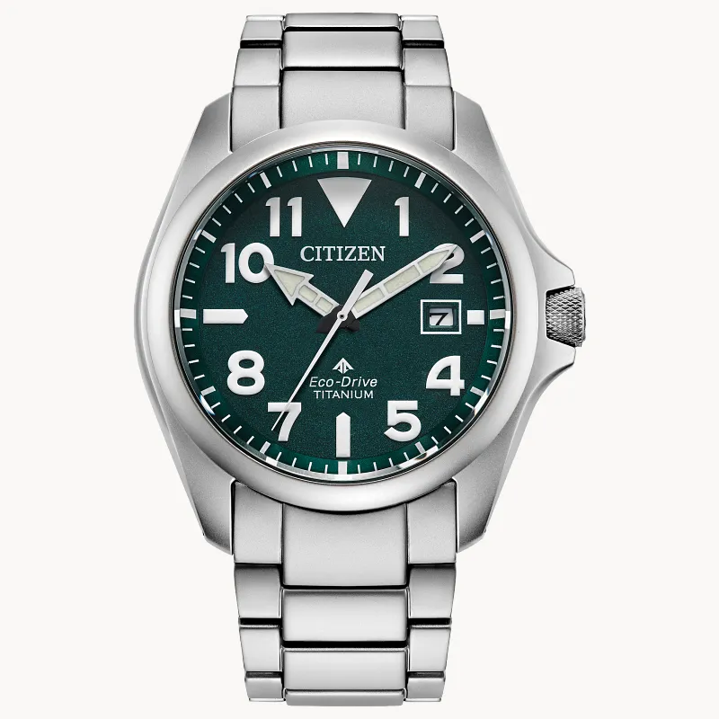 Promaster Tough Green Dial Super Titanium Bracelet BN0241-59W
