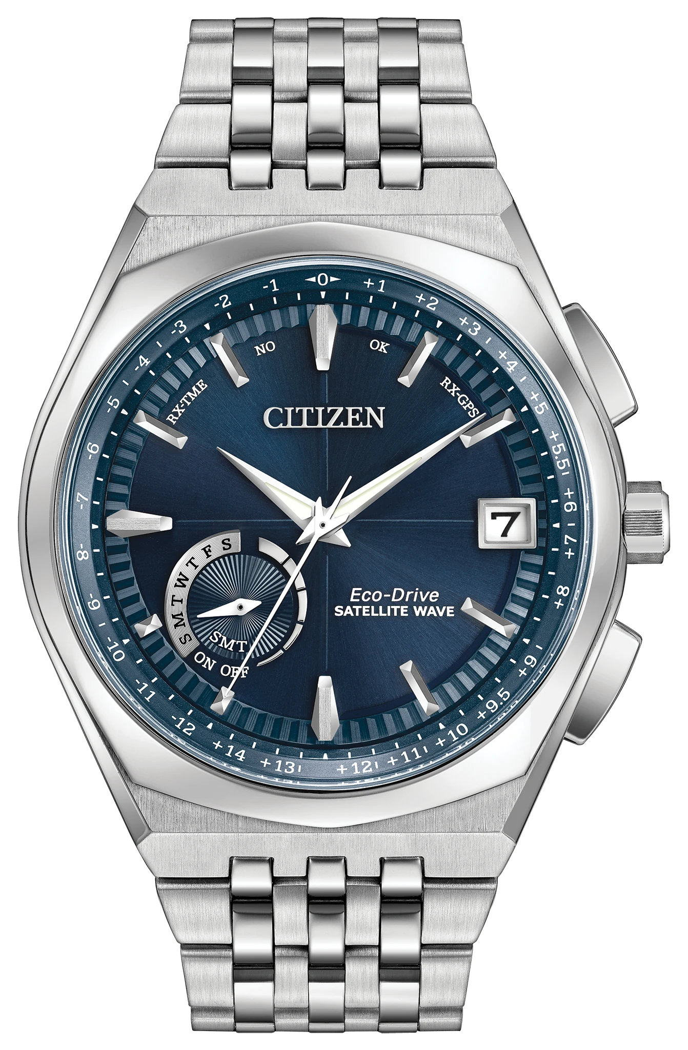 Satellite Wave World Time GPS - Men's Silver CC3020-57 Watch