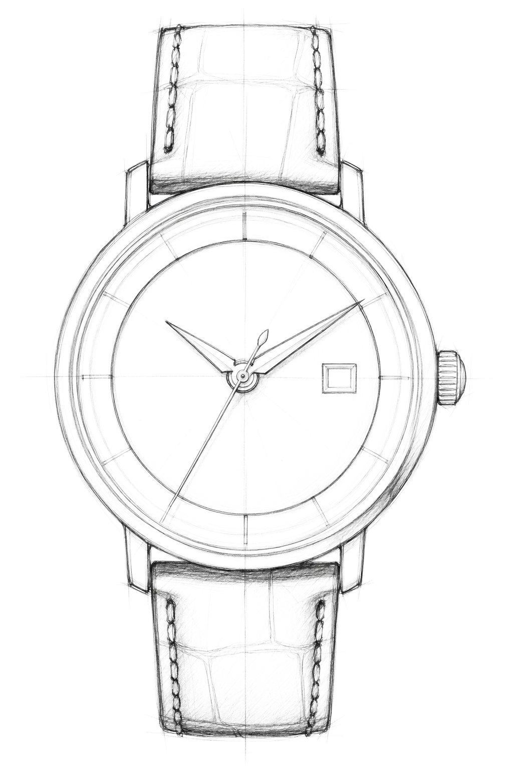 Watch technical diagram