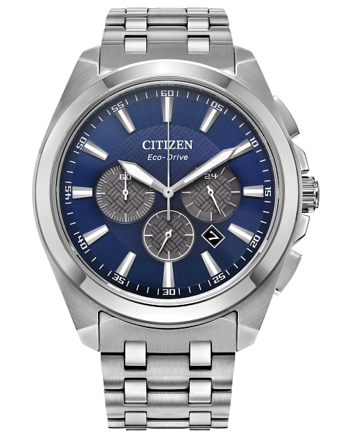 Citizen men's blue dial 2025 stainless steel bracelet watch